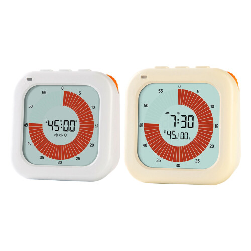 Energy Efficient Eye Protections Timers LCD Screen 60-White 1