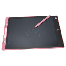 12 Inch Pink LCD Writing Tablet for Kids, Erasable & Pressure Sensitive