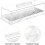 Rectangular Cake Board with Clear Lid, Acrylic Cake Holder, Dustproof, Suitable for Cakes and Desserts 3
