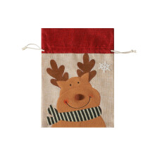 Kerstcadeau Opbergtas Appels-klein cadeauzakje voor elanden