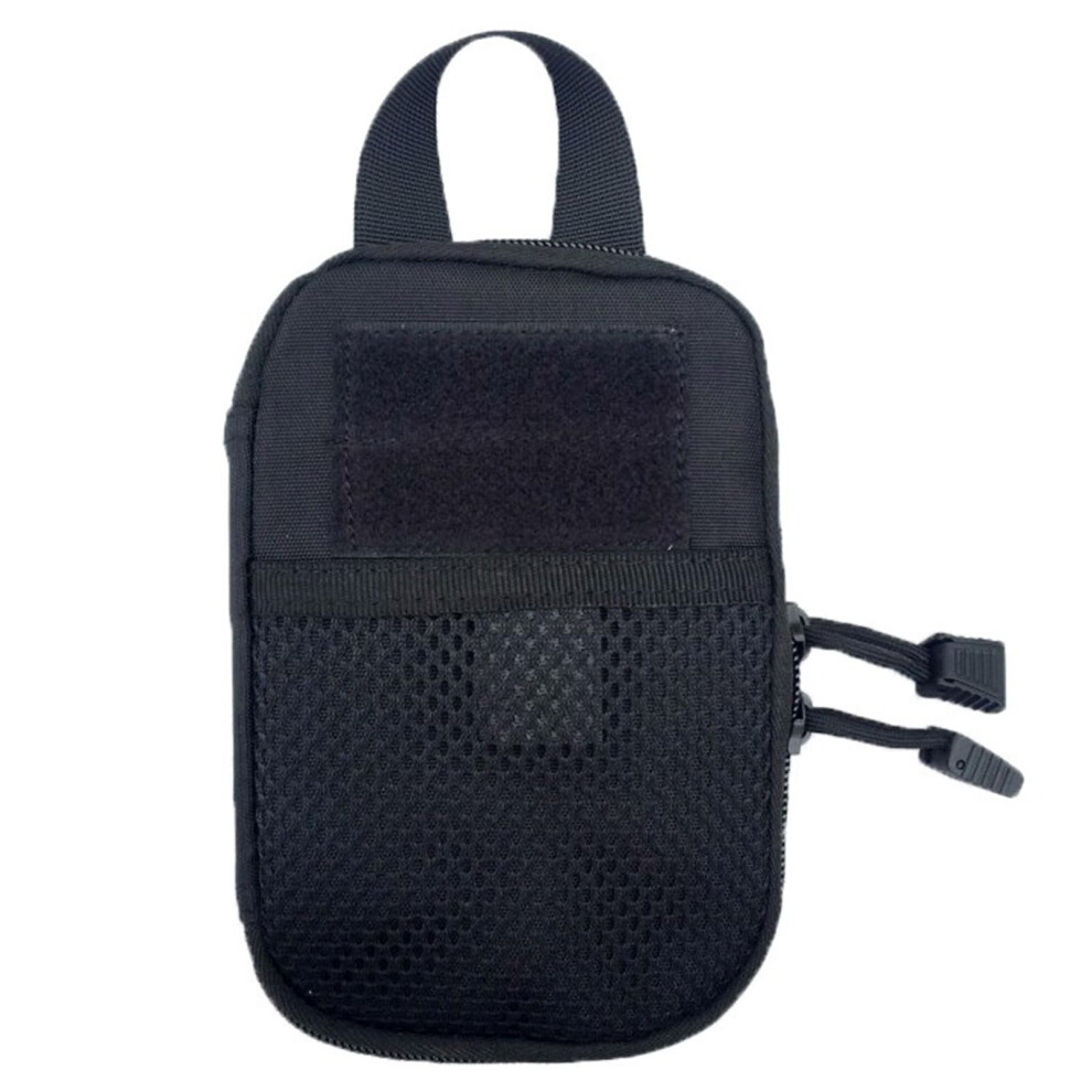 Nylon Tactically Medicals Pouches Portable Waist Bag For Camping Hiking Travel Large Capacity Wear Resistant Black