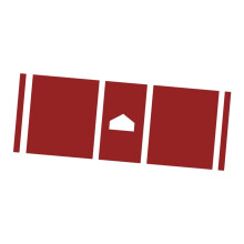 Baseball Hitting Mat Heavy Duty Batting Practice Equipment Softball Batting Mat Red