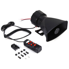 Wireless Remote Controller Loud Vehicle Siren System Emergency Sound Amplifier 12V With 5 Alert Tones Durable Construction Works On Trucks Vans