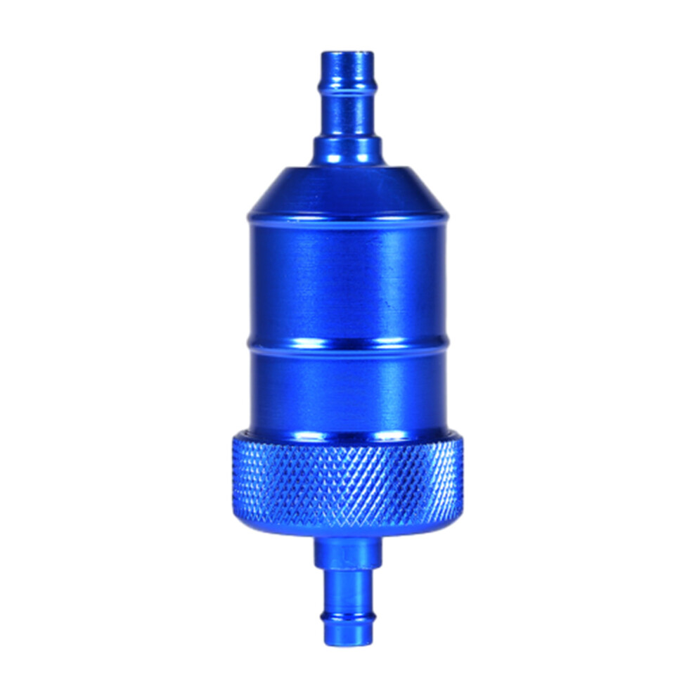 Aluminum Fuel Gas Filter, Universal Inline Safe Glass Fuel Filter For Motorcycle Pit Bike Atv, Washable Nylon Mesh Filter Element For Larger Flow Rate 9176269143053