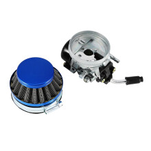 Vergaser-Motorteile für 2-Takt-Motoren an motorisierten Fahrrädern, hochwertiges Benzinmotor-Upgrade-Kit mit Luftfilter, langlebig, einfach zu