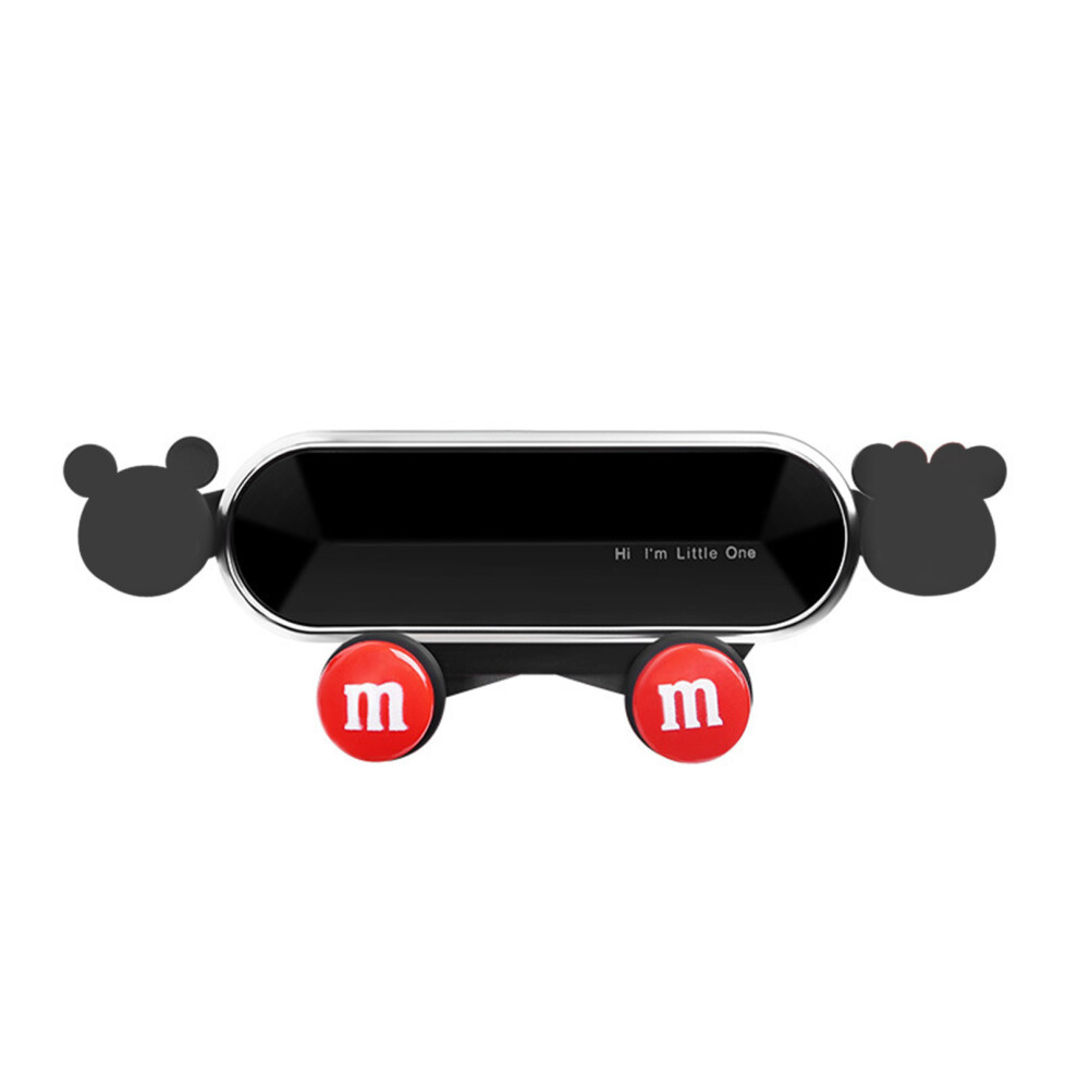 Adjustable Car Mobile Phone Holder Universal Gravity Mechanical Air Outlet Mount With One-Handed Operation And Stable Fastening, Retractable 9190834206394