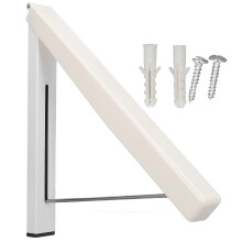 Wandmontierter Wäscheständer, elegantes Design für die Organisation des Waschraums, platzsparendes, zusammenklappbares Design, Aluminium und