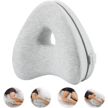 Leg & Knee Pillow for Side Sleepers, Ergonomic Design for Sciatica Pain Relief, Memory Foam Leg Pillow with Sleeping Support for Men & Women