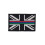 Thin Blue Red Green Line Union Jack Patch with Hook Backing for Emergency Services 75x50mm 1