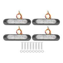 Kit di luci stroboscopiche di emergenza con chip LED ambra/bianchi, efficace segnalazione, massima luminosità, robusto alloggiamento in lega di