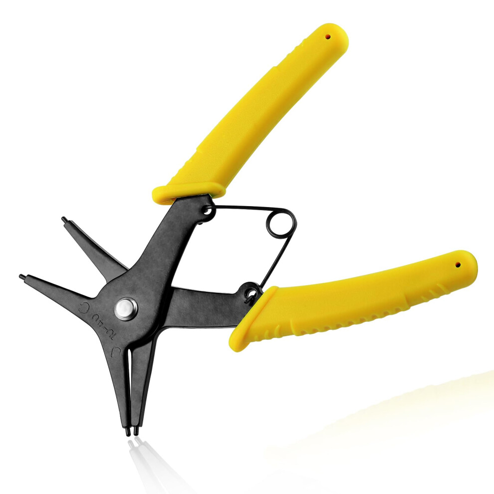 2 In 1 Snap Ring Pliers Internal External Heavy Duty Circlip Tool 10Mm40mm With Antislip Grip 9365049774352