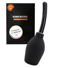 Intimate Shower 310 ml Shower Vaginal Wash Made of SkinFriendly Silicone, Also Suitable for Beginners, 310 ml, Black