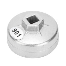 Oil Filter Wrench Aluminum Alloy No Damage Durable Material Auto Tool Fit For Toyota Surface Chromium Plating Treatment Precision Stamping Polygonal