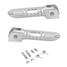 Adatto per Suzuki GSXR1000 Pedane anteriori in lega di alluminio, costruzione resistente, set di staffe per pedane anteriori, facile da installare