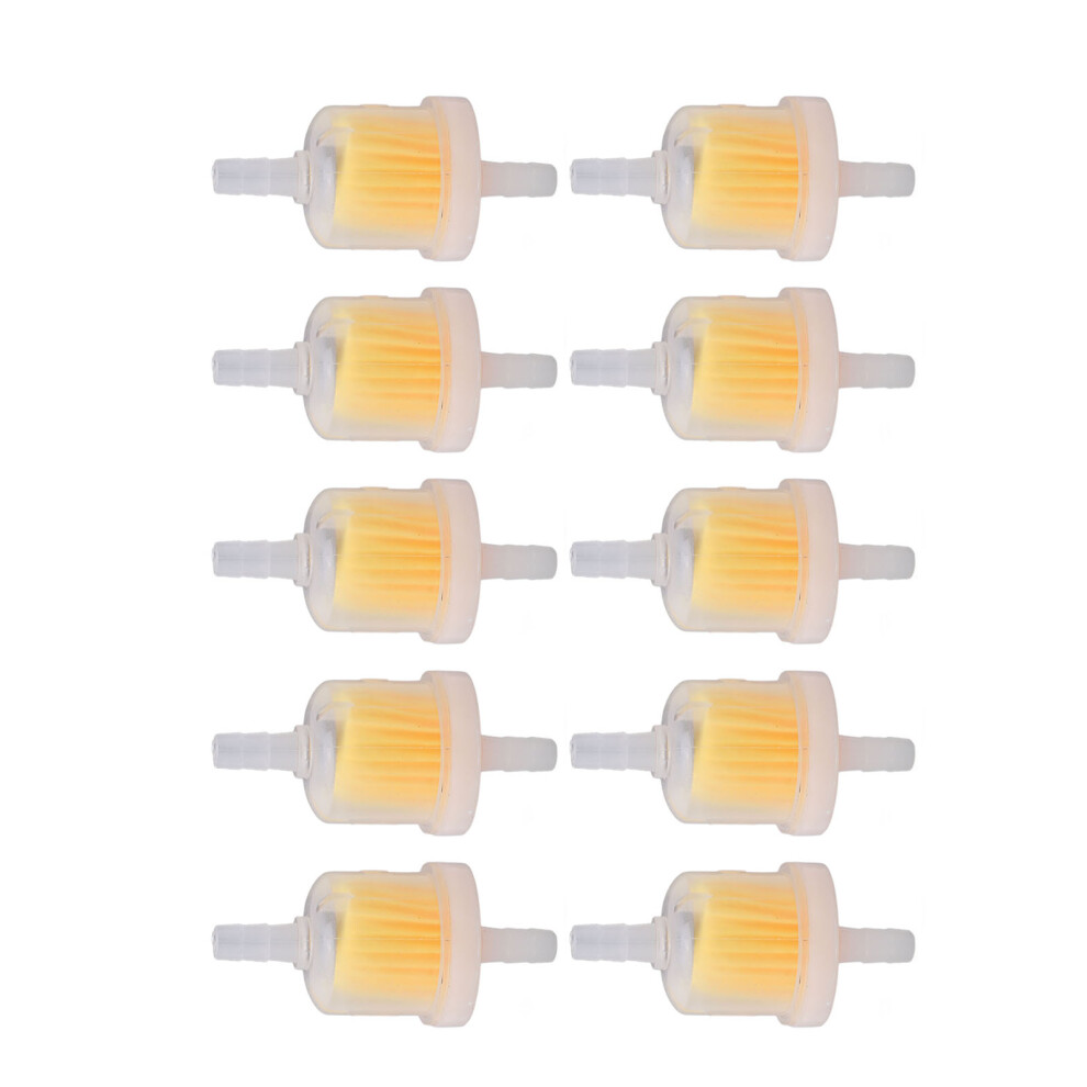 10Pcs Universal Fuel Filters For Motorcycle Atv Dirt Bike 6Mm 61.5X26mm 8731375621324