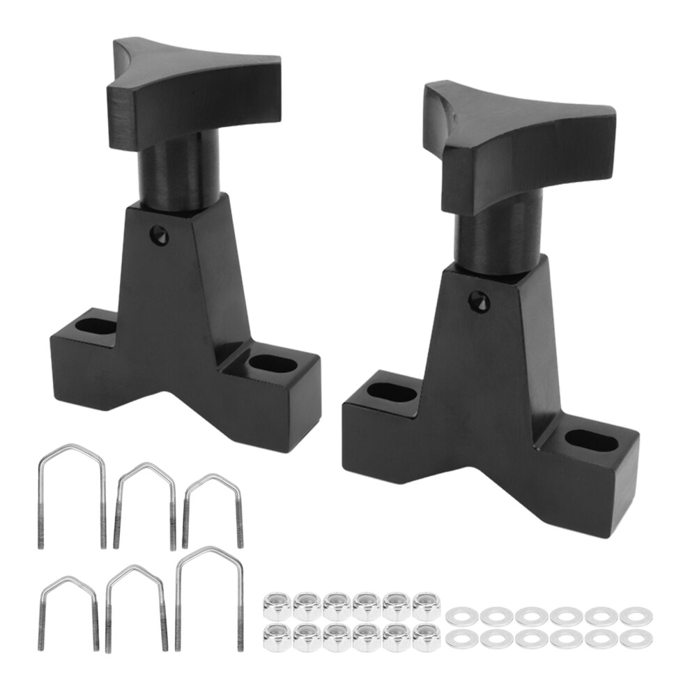 Heavy Duty Alloy Steel Lift Jack Mounting System For 1In To 2.5In Tubes Black 5031375741774