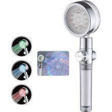 Chic Shower Head, Multiple Spray Modes & Artistic Design for a Personalized Bathing Experience (High Pressure, Seven Colors)