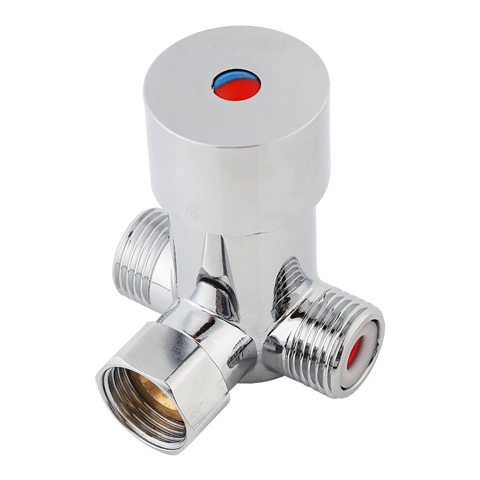 Temperature Control Mixer Valve, Brass Hot & Cold Water Mixing Valve Ensures Stable Performance For Automatic Faucets 9148971447590