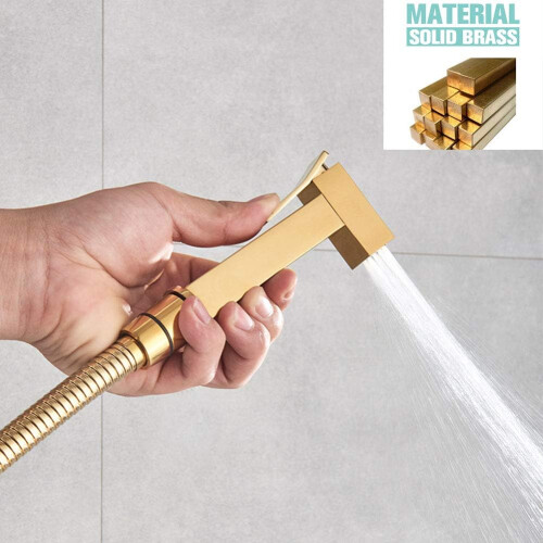 Adjustable Sprayer Bidet, Solid Brass Construction For Unmatched Durability, Anti-Leaking Technology Ensures Safe Use, Hot And Cold Water Control, Mul 1