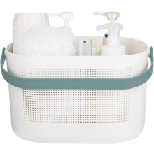 Bathroom Storage Basket, Bpa-free Multipurpose Plastic Organizer Storage With Flexible Construction, High-density PP Plastic, Large Capacity For Easy