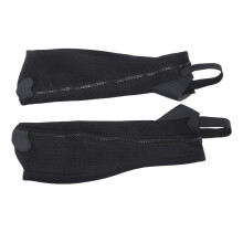 Children's Black Flexible Mesh Equestrian Half Chaps 2pcs