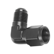 Forged Elbow Swivel Hose Connector 6an Female to Male Swivel Expander Car 8an Female to 6an Female Swivel 360 Rotation Black Aluminum AN10