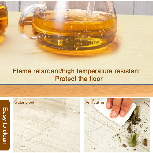 Table Protector Clear Vinyl Table Pad Office Chair Mat Rectangular Floor Protector 1.5mm PVC Multiple Sizes 120x170cm 1