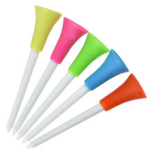 Small Golf Tees Indoor Colorful Soft Rubber Head Oversized Big Head Design For Indoor Play And Competitions