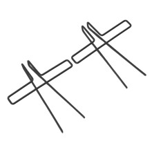 10 Stück Buchseitenklammern, galvanisierter