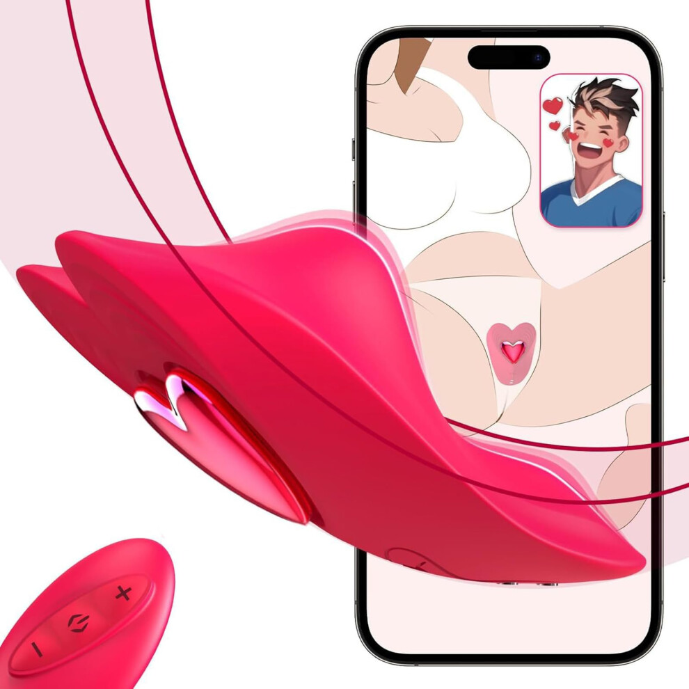 Butterfly Vibrator for Women  Clitoral Stimulator with 10 Modes, App  Remote