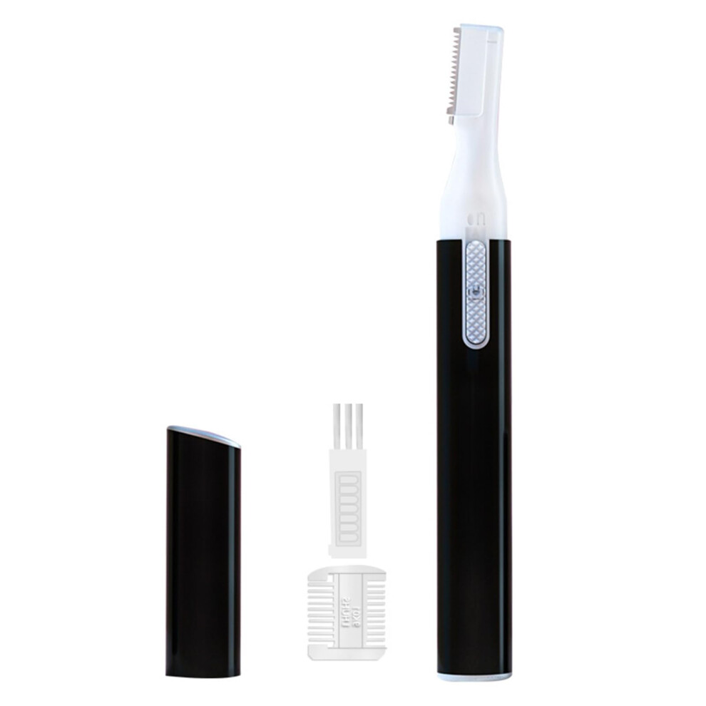 Black Electric Eyebrow Trimmer Facial Treatments Hair Remover Rechargeable Face Shaver Painless Facial Treatments Hair Trimmer Hair Removal Device