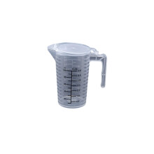 Tasse à mesurer gravée noire avec couvercle-Clair 100ml