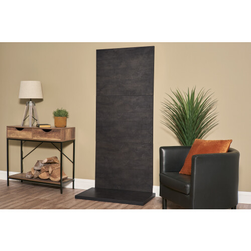 Acantha x3 Tile & Hearth Set in Bronze Venetian Plaster Effect 2