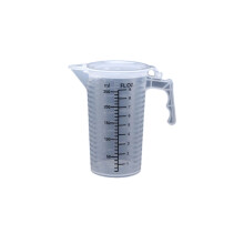 Tasse à mesurer gravée noire avec couvercle-Clair 250ml