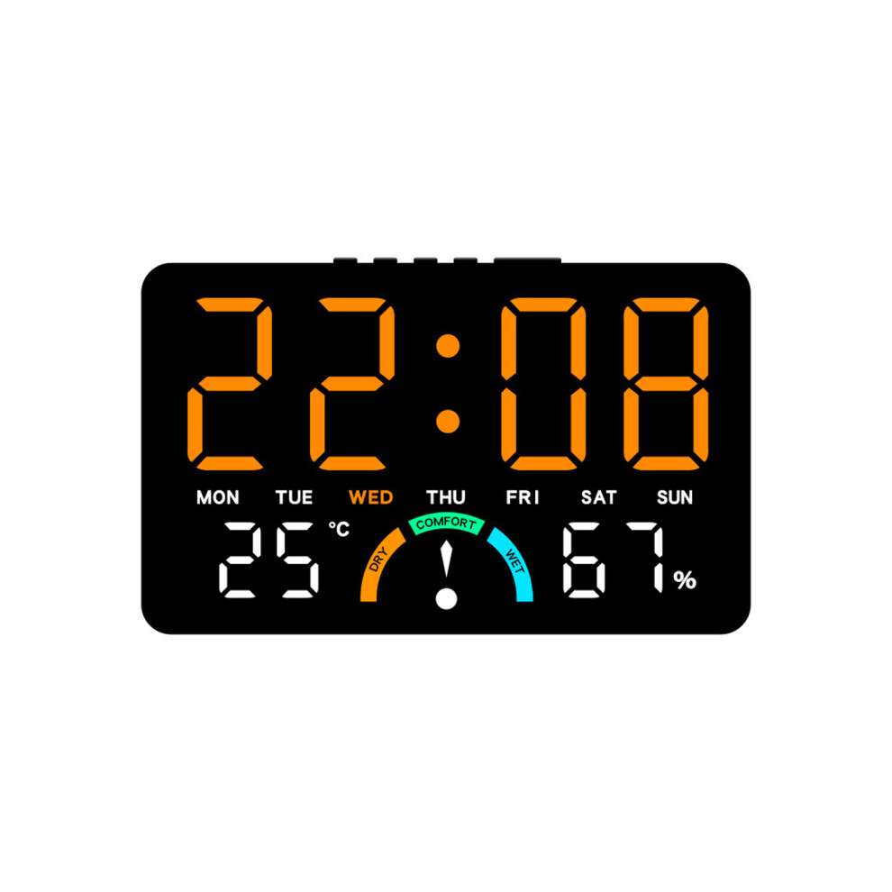 Quiet Operations Digital Clock Indoor-Black Shell L Orange 7627000541789