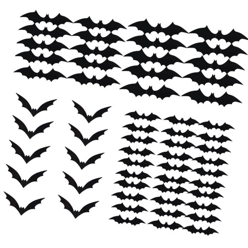 Realistic Bat Wall Decals Waterproof Adhesive PVC Clings-60