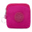 Keychain Organizers Nylon Fabric Theft Proof Lock-Rose red 1