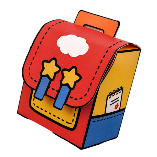 Backpack, Handheld Gift Box, Paper Bag, Gift Storage Box-Red 2