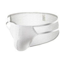 Men's Cotton Sexy Breathable Thong Briefs 1 Pack White L