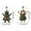 Christmas Tree Shape Key Holder Acrylic-SCY418 Silver Star B 4