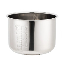 Stainless Steel Rice Cooker Inner Pot 4L Replacement Liner 22x24cm Silver Durable Cookware For Home Restaurant Use
