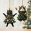 Christmas Tree Shape Key Holder Acrylic-SCY418 Silver Star B 5