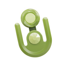 Bathroom Wall Storage Organizers Suction Cup Shoe Rack-Green