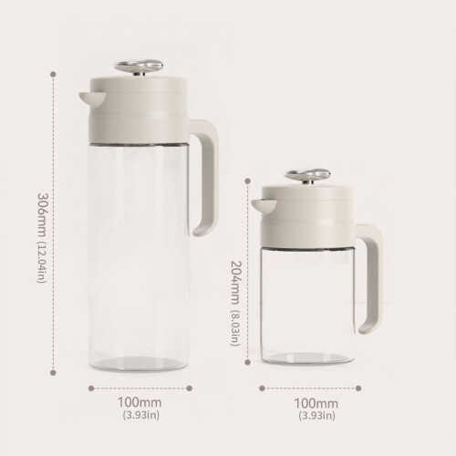 Extra große 800/1500-ml-Teekanne mit hoher-Weiß 1500 ml 2