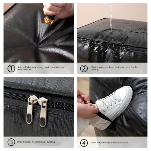 Moving Bag For Bedding Storage Waterproof With-Black Increase 2