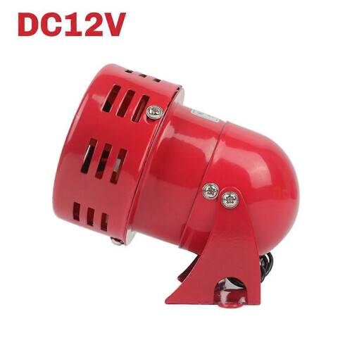 DC12V Κόκκινη Μίνι Μεταλλική Σειρήνα με Κινητήρα Βιομηχανικού Συναγερμού 120dB MS-190 2