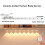 (Λευκό 30cm) 220V CN Plug Αισθητήρας Κίνησης Λάμπα Ντουλάπας LED Μπάρα Φωτισμού 3