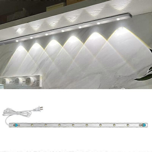 (Λευκό 30cm) 220V CN Plug Αισθητήρας Κίνησης Λάμπα Ντουλάπας LED Μπάρα Φωτισμού