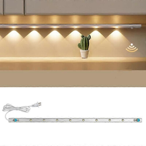 (Ζεστό Λευκό 60cm) 220V CN Plug Αισθητήρας Κίνησης Λάμπα Ντουλάπας LED Μπάρα Φωτισμού