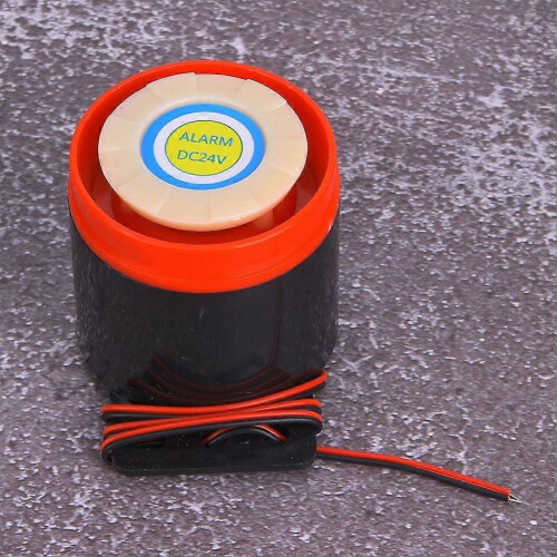 Ενεργός βομβητής συναγερμού DC 24V 110dB με καλώδιο για ηλεκτρονικά DIY 1